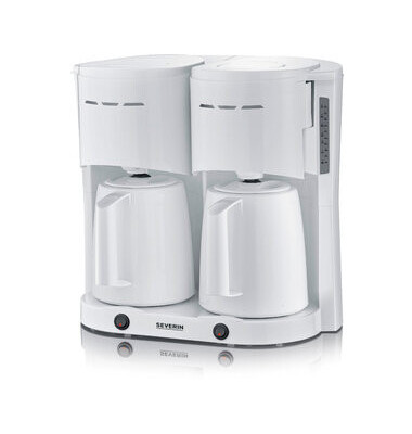 Kaffeemaschine KA 5830 5830-000, wei&szlig;, 2 x 1000 Watt, 2 x 8 Tassen