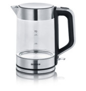 Wasserkocher WK 3420, transparent/silber/schwarz, 2200 Watt, 1,7 Liter