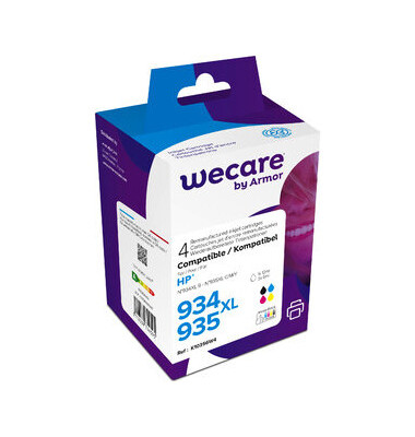 Druckerpatrone K10356W4 K10356W4 (kompatibel zu HP 934XL + 935XL), schwarz/cyan/magenta/gelb, ca. 1700 / 3x 1030 Seiten