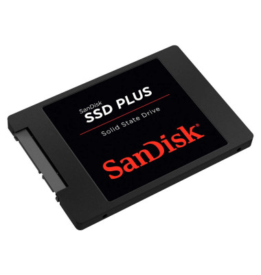 interne Festplatte SDSSDA-2T00-G26 Plus SSD schwarz 2,5 Zoll 2 TB