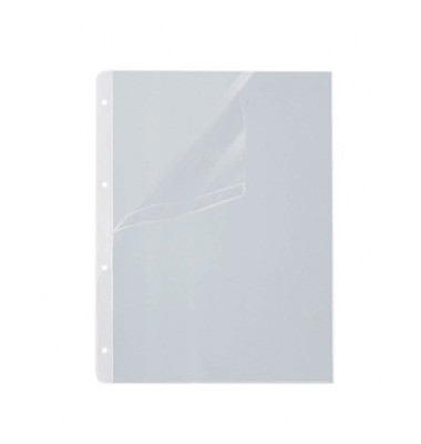 Prospekthüllen Standard 220204 A4, transparent genarbt, oben & links offen, 0,12mm