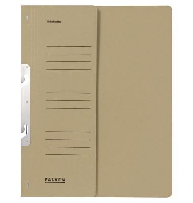 Einhakhefter 80000821, A4 grau halber Vorderdeckel, Karton 250g