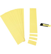 Einsteckkarten für Magnetschienen gelb 15x60mm