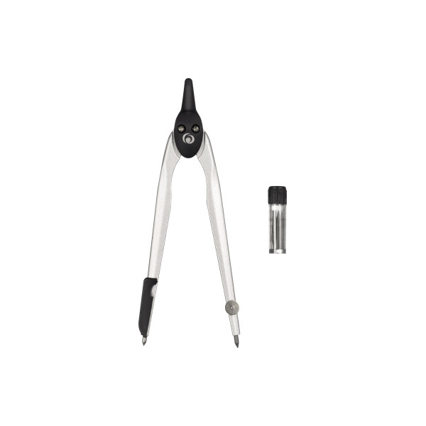 4008118710008 - herlitz Zirkel 2tlg schwarz Zirkel Schnellverstellzirkel schwarz silber