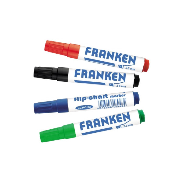4016946190602 - Flipchartmarker Z2203 Pack rot blau grün schwarz 2-6mm Keilspitze 4016946190602 4 Stück