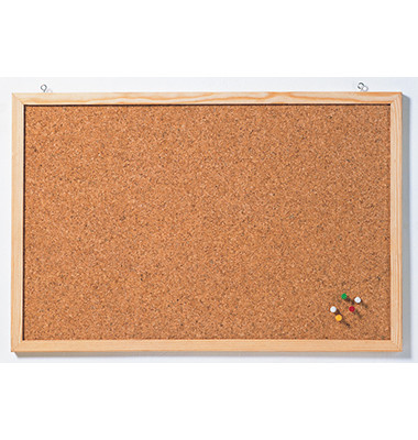 Pinnwand Memoboard, CC-KT60100E, 100x60cm, Kork, Holz