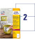 ZWECKFORM L4717REV-20 wetterfest Folienetiketten 210x148 weiß