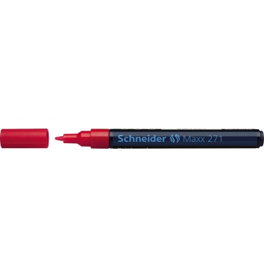 Lackmarker Maxx 271, SN127102, Stift, rot, 1-2mm Rundspitze
