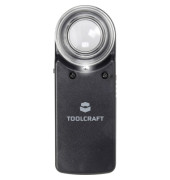 Handlupe mit LED-Beleuchtung Vergrößerungsfaktor: 15 x Linsengröße: (Ø) 20 mm  TOOLCRAFT