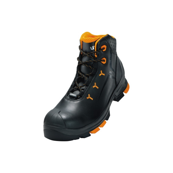 4031101609751 - S3 Arbeitsschutzstiefel 26503244 leitfähig (ESD) schwarz orange Größe 44 mit Kunststoffkappe 4031101609751 uvex