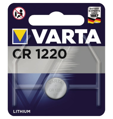 Knopfzelle CR 1220 Lithium Varta Electronics CR1220 35 mAh 3 V 1 St.
