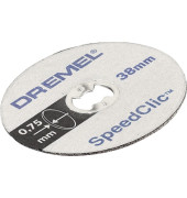 5er D&uuml;nne Trennscheiben SpeedClic Dremel SC409 Dremel 2615S409JB Durchmesser 38 mm   