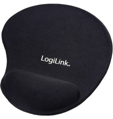 Mauspad mit Handballenauflage LogiLink ID0027 Ergonomisch Schwarz