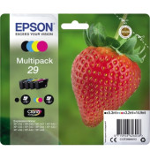 Druckerpatrone 29 / T2986 C13T29864012 (kompatibel zu Epson 29), schwarz/cyan/magenta/gelb, ca. 1x 175 / 3x 180 Seiten