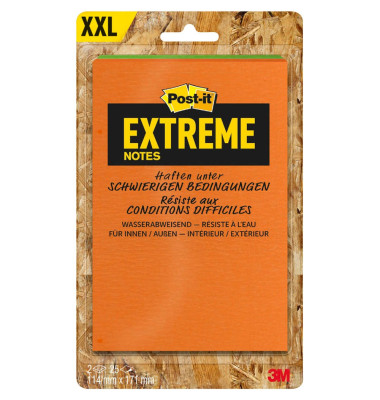 Haftnotiz Extreme Notes 114 x 171 mm (B x H) gelb/gr&uuml;n, orange/gr&uuml;n, gelb/orange (freie Farbauswahl nicht m&ouml;glich) 25 Bl./Blo