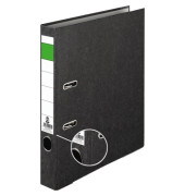 Ordner Grüner Balken 120009390, A4 50mm schmal Karton Wolkenmarmor schwarz