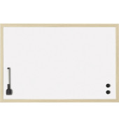 Whiteboard 121928, 100x60cm (BxH), lackiert, Kiefernholzrahmen