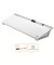 Memoboard Diamond 46 x 6 x 14 cm (B x H x T) Tafel nicht magnethaftend inkl. ein Glasboardmarker Sicherheitsglas/Aluminium brill