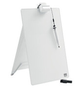 Glasboard Diamond 21,6 x 29,7 x 3 cm (B x H x T) Tafel nicht magnethaftend inkl. Glasboard-Marker, Dokumentenklammer, Tafelwisch