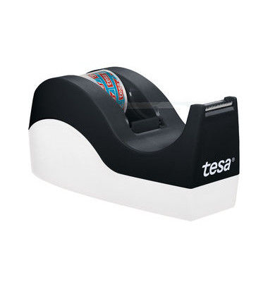 Tischabroller Easy Cut® ORCA 19 mm x 33 m (B x L) inkl. tesafilm® kristall-klar 19 mm x 10 m (B x L) ohne Lösungsmittel schwa