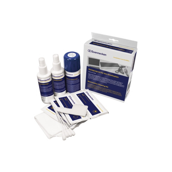 4003630015242 - Reinigungsset Telefonreiniger Oberflächenreiniger Multi-Screen-Reiniger Schaumreiniger 10 x fusselfreie Reinigungstücher  4