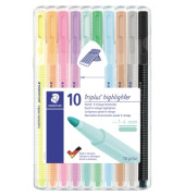 Textmarker triplus, 362 CSB10, Etui, 10-farbig sortiert, 1-4mm Rundspitze