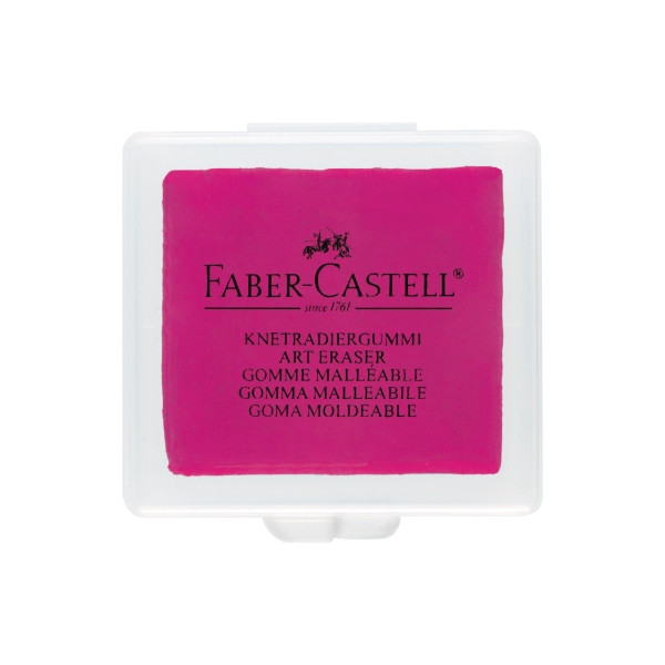 18 Stück Faber-Castell Knetgummiradierer ART ERASER Kohle, Pastell 3,5 x 1 x 4 cm (B x H x L) Knetgummi pink, blau, hellblau (freie Farbauswahl nicht m