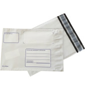 Versandtaschen DEBASECURA 327260400, C5, ohne Fenster, Sicherheitsverschluss, 70 µm, weiß/schwarz