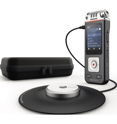 Diktiergerät Digital VoiceTracer DVT8110 4,7 x 12,9 x 1,9 cm (B x H x T) inkl. USB-C-Kabel, 360°-Meeting-Mikrofon anthrazit/ch