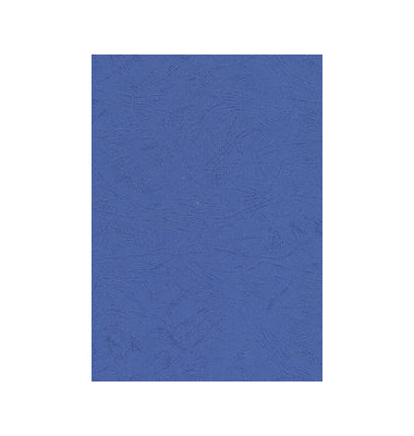 Umschlagmaterial, Karton, ledergenarbt, A4, blau