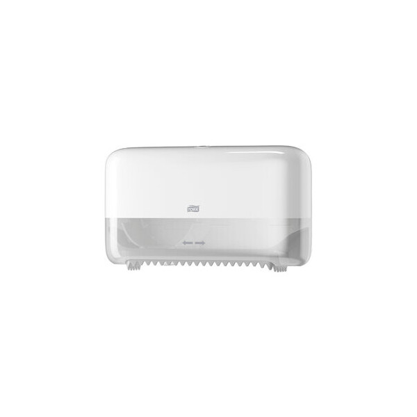 7322540898187 - Tork® Doppelrollenspender 558040 für hülsenloses Midi Toilettenpapier B 360 x T 130 x H 207 mm Kunststoff weiß 7322540898187 - Tork® Doppelrollenspender 558040 für hülsenloses Midi Toilettenpapier B 360 x T 130 x H 207 mm Kunststoff weiß