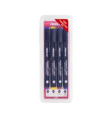 Pigmentmarker Pigment Liner, 0,1/0,3/0,5/0,7mm, Schreibf.: schwarz