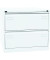 H&auml;ngeregistraturschrank BLYCDF2696 Bisley light, verkehrsweiss, 2 Schubladen, 2-bahnig