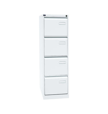 H&auml;ngeregistraturschrank BLYIPCCA14696 Bisley light, verkehrswei&szlig;, 4 Schubladen, 2-bahnig