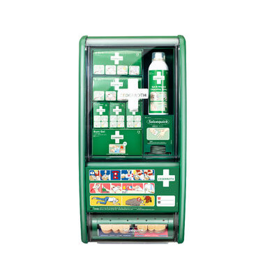 Erste-Hilfe-Kasten First Aid & Burn Station, gef&uuml;llt, 29 x 12 x 56 cm