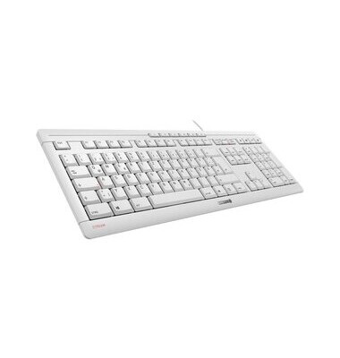 Tastatur STREAM, QWERTZ, USB, weißgrau