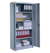 Flügeltürenschrank Universal, 94x195x40cm, lichtgrau