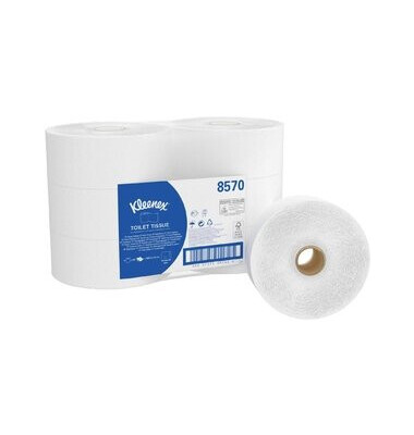 Toilettenpapier, Midi Jumbo, 2lg., Rolle, 9 cm x 190 m, weiß