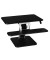 Sitz-Steh-Schreibtischaufsatz 95822, für 1 Monitor, 68cm breit, höhenverstellbar, schwarz
