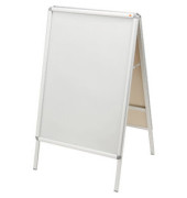Plakatständer, für Innen-/Außenbereich, 70 x 100 cm, silber