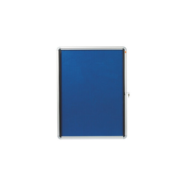 5028252063937 - Schaukasten Premium Plus 1902556 9xA4 blau Kork Filz pinnbar 5028252063937 Nobo
