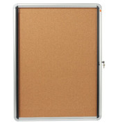 Schaukasten, 9 x A4, f.Innen, Tür m.Schl., Korkrückwand, braun