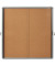Schaukasten Premium Plus 1902574, 12xA4, silber/braun, Kork, pinnbar