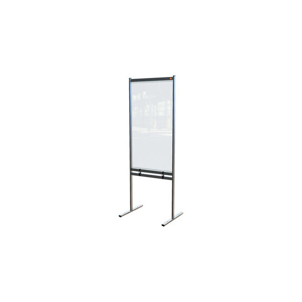 Nobo Trennwand Premium Plus, PVC-Folie, 780x610x2.060mm, farblos