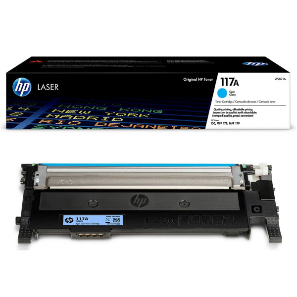 0193424172818 - 117A - Cyan - Original - Tonerpatrone (W2071A) - für Color Laser 150a 150nw MFP 178nw MFP 178nwg MFP 179fnw