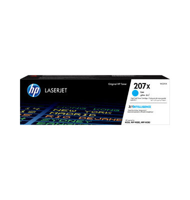 Toner W2211X (207X), cyan, ca. 2450 Seiten