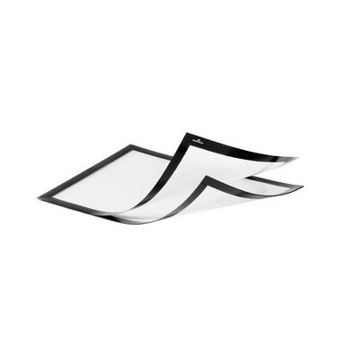Sichttasche DURAFRAME® MAGNETIC PLUS, A4, farblos/schwarzer Rahmen