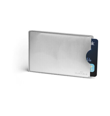 Ausweish&uuml;lle RFID SECURE, i: 5,4x8,6cm, silber, f&uuml;r: 1 Kreditkarte