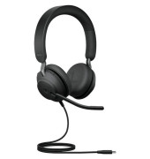 Headset, Evolve2 40 MS, Kopfbügel, Duo, USB C, schwarz