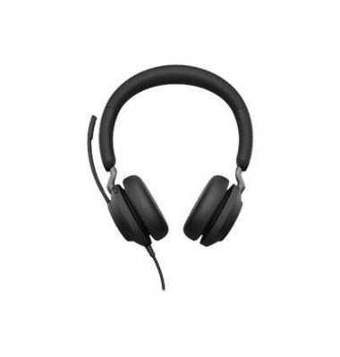 Headset, Evolve2 40 MS, Kopfbügel, Duo, USB A, schwarz